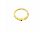 Kettenanhänger ADELIA´S "Anhänger Taufring 585 Gold ( 14K ) mit Saphir", gold, Schmuckanhänger, Mädchen, Gold, Kettenanhänger, Goldanhänger Taufring