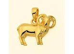 Sternzeichenanhänger ADELIA´S "Sternzeichen Anhänger Widder 585 Gold ( 14K )", gold, Schmuckanhänger, Damen, Widder, Gold, Goldanhänger Widder