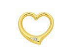 Kette mit Anhänger ADELIA´S "Damen 585 Gold Anhänger Swingheart mit Diamant", gold, Halsketten, Damen, 0,01 mit Diamant, Gold, Schmuckset - Set mit Halskette