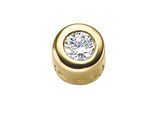 Kettenanhänger ADELIA´S "Anhänger 585 Gold ( 14K ) mit 1 Brillant ( 0,1 ct )", gold, Schmuckanhänger, Damen, 0,1 VVS = sehr sehr kleine Einschlüsse, Gold, Kettenanhänger, Goldanhänger