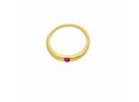 Kettenanhänger ADELIA´S "Anhänger Taufring 333 Gold ( 8K ) mit Rubin", gold, Schmuckanhänger, Mädchen, Gold, Kettenanhänger, Goldanhänger Taufring