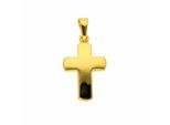 Kreuzkette ADELIA´S "Halskette - Kreuzkette mit Kreuz Anhänger aus 333 Gold", gold, Halsketten, Damen, Gelbgold 333 Gold, Gelbgold 333, Gold, Kreuzkette, Schmuckset mit bis 45 cm stufenlos verstellbarer 925 Silber Halskette