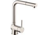 Spültischarmatur CORNAT "Livenne", silber, Messing, Armaturen, ND, Messing, Edelstahllook