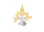 Kettenanhänger ADELIA´S "Anhänger Baum des Lebens 333 Gold ( 8K ) mit Zirkonia", silber, Schmuckanhänger, Damen, mit Zirkonia, Gold, Kettenanhänger, Goldanhänger Lebensbaum