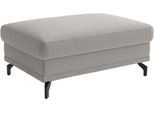 Polsterhocker SIT & MORE "Chelsea", hellgrau, B:103cm H:45cm T:69cm, 95% Polyester, 5% Polyamid, Hocker, Polsterhocker, mit praktischen Stauraum
