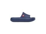 Sandale SCHUZZ "Claquette", Damen, Gr. 41, blau (dunkelblau), Obermaterial: 100% Gummi rubber., Schuhe Sandale