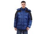 Crosshatch Heren Camptor jas met panelen (Blauw)