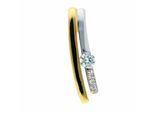 Kettenanhänger ADELIA´S "Anhänger 333 Gold ( 8K ) mit Zirkonia", silber, Schmuckanhänger, Damen, mit Zirkonia, Gold, Kettenanhänger, Goldanhänger