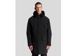 Lyle & Scott Heavyweight Faux Shearling Collar Parka - Zwart