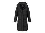 Marikoo dames lange gewatteerde winterjas Tabiaa XVI met capuchon & fleece