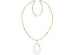 Der Kettenmacher Fantasy Kette 925/- Sterling Silber rhodiniert/vergoldet 60 cm