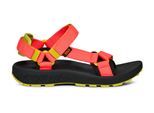 Sandale TEVA "HYDRATREK SANDAL WOMEN", Damen, Gr. 42, neon coral, Textil, Schuhe Sandale, rutschfest, schnell trocknend, mit Klettverschluss