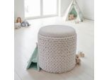 Hocker Wl7.424 Creme Textil