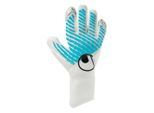 Torwarthandschuhe UHLSPORT "Torwarthandschuhe FM Cybertec Flex HN", Herren, Gr. 11, weiß (weiß, cyberblau, schwarz), Obermaterial: 81% Gummi rubber. 13% Polyester PES. 6% Nylon NY., Handschuhe Torwarthandschuhe