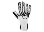 Torwarthandschuhe UHLSPORT "Torwarthandschuhe FM Supergrip+ HN", Herren, Gr. 7, weiß, schwarz, Obermaterial: 81% Gummi rubber. 13% Polyester PES. 6% Nylon NY., Handschuhe Torwarthandschuhe