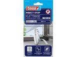 tesa® Klettband INSECT STOP Premium, zur Befestigung von INSECT STOP Fliegengittern an Fensterrahmen, selbstklebend, entfernbar, L 5600 mm, weiß