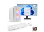 CSL PC-Komplettsystem "Spectrum V25268W", Energieeffizienz: E, weiß, Microsoft Windows 11 Home (64 Bit), 16 GB RAM 500 GB SSD, Computer_Komplettsysteme, PC-Komplettsystem