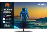PHILIPS OLED-Fernseher "55OLED810/12", Energieeffizienz: G, schwarz, 55 ″, Fernseher, Ambilight, P5 AI Picture Engine, Dolby Vision & HDR10+, Dolby Atmos, OLED-Fernseher