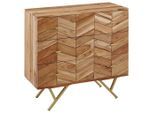 Sideboard Akazienholz 90/86/40 cm 3 Schublade(n)