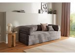 Schlafsofa HOMSY BY ANA JOHNSON "Folda Dauerschläfer, B: 206 cm, Liegefl. 181x198 cm", taupe, B:206cm H:72cm T:94cm, Sofas, Schlafsofa, mit Bett-/Schlaffunktion, inkl. 1x Zierkissen, Tonnentaschenfederkern