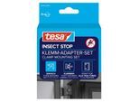 tesa® Klemm-Adapter-Set INSECT STOP, 3-teilig, für Türen und Fenster, anthrazit