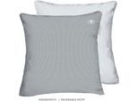 Kissenhüllen TOM TAILOR HOME "FINE STRIPES", grau (moody grau, light grau), B:40cm H:0,5cm L:40cm, Satin, Obermaterial: 100% Baumwolle, Kissenbezüge, Kissenhüllen, new bedroom, gewebtes Label