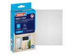 tesa® Klett-Fliegengitter INSECT STOP, zum Befestigen an Fensterrahmen, L 1300 x B 1500 mm, anthrazit-transparent