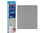 tesa® Fliegengitter INSECT STOP, zum Befestigen an Fensterrahmen, L 1000 x B 1200 mm, anthrazit-transparent