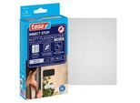 tesa® Klett-Fliegengitter INSECT STOP Premium, zum Befestigen an Fensterrahmen, L 1300 x B 1300 mm, anthrazit-transparent