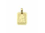 Sternzeichenanhänger ADELIA´S "Sternzeichen Anhänger Wassermann 333 Gold ( 8K )", gold, Schmuckanhänger, Damen, Wassermann, Gold, Goldanhänger Wassermann