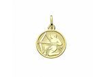 Sternzeichenanhänger ADELIA´S "Sternzeichen Anhänger Schütze 333 Gold ( 8K )", gold, Schmuckanhänger, Damen, Schütze, Gold, Goldanhänger Schütze