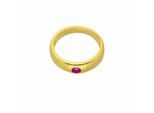 Kettenanhänger ADELIA´S "Anhänger Taufring 585 Gold ( 14K ) mit Rubin", gold, Schmuckanhänger, Mädchen, Gold, Kettenanhänger, Goldanhänger Taufring
