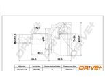 DRIVE+ Gelenksatz, Antriebswelle dp2110103196 für Fiat JEEP