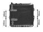 VAN WEZEL Kühler, Motorkühlung 53002134 für TOYOTA
