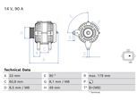 BOSCH Generator 0986086240 für DACIA