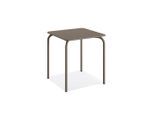 Gardenson , Cappuccino , Metall , quadratisch , 70x73x70 cm , FSC Mix, Europäischer Sicherheitsstandard , Gartenmöbel, Balkonmöbel, Balkontische, Balkontische