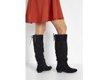 bonprix Stiefel, schwarz, Gr.40, Der schöne Stiefel ist ein modisches Highlight, aus Vegan