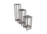 Gardenson , Schwarz , Metall , 25x95x25 cm , wetterbeständig, UV-beständig ,
