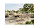 Gardenson , Braun, Sandfarben, Beige , Metall, Kunststoff, Textil , Füllung: Baumwollfüllung,Baumwollfüllung , rechteckig , Gartenmöbel, Gartenmöbel-Sets, Gartengarnituren