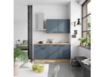 Küchenblock Easytouch Low m. Geräten Dunkelblau