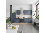 Küchenblock Easytouch Low m. Geräten Dunkelblau