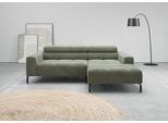 Ecksofa HOME AFFAIRE "Claya, 223 cm breit, L-Form, Kopfteilverstellung", turtle, B:223cm H:71cm T:179cm, 88% Polyester, 12% Polyacryl, Sofas, Ecksofa, Moderne Steppung, weicher Polsteraufbau & saugroboterfreundliche Höhe