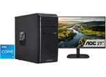 CAPTIVA Business-PC-Komplettsystem "Power-Starter I98-562 TFT Bundle", Energieeffizienz: E, schwarz, ohne Betriebssystem, 8 GB RAM 1.000 GB SSD, Computer_Komplettsysteme, Business-PC-Komplettsystem