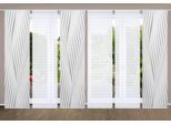 Schiebegardine HOME IN GREEN "RIWELO" Gr. 1, grau, B:60cm H:245cm, Polyester, Gardinen, Schiebegardine, SET DIGITALDRUCK,BAMBUSOPTIK RECYCELT