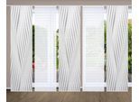 Schiebegardine HOME IN GREEN "RIWELO" Gr. 1, grau, B:60cm H:245cm, Polyester, Gardinen, Schiebegardine, SET DIGITALDRUCK,BAMBUSOPTIK RECYCELT