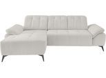 Ecksofa HOME AFFAIRE "Lazio modern und bequem, schmale Armlehnen, tolle Detailverarbeitung", weiß, B:280cm, 100% Polyester, Sofas, Ecksofa