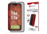 DISPLEX Displayschutzglas "Privacy Glass Screen Protector mit EASY-ON MountMaster", schwarz, B:9cm H:1,2cm T:20,3mm, Displayfolien, Displayschutzfolie, Schutzfolie, Bildschirmschutz, kratz- & stoßfest, Displayschutzglas
