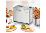 UNOLD Brotbackautomat "Backmeister Edel 68456", silber (edelstahlfarben), B:36,9cm H:30,6cm T:26,7cm, Brotbackautomaten, bis zu 1.000 g Brotgewicht, Brotbackautomat