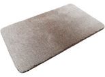 Badematte WECON HOME BASICS "Luuk WB-2705", grau (taupe), H:25mm, Polyester, Badematten, Badematte, trendiger Farbverlauf, waschbar, weicher Badezimmerteppich