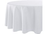 Tischdecke DELINDO LIFESTYLE "WIEN" Gr. 6, weiß, B:160cm L:220cm, Polyester, Tischdecken, Tischdecke, Fleckabweisend, pflegeleicht, 180 g/m²
